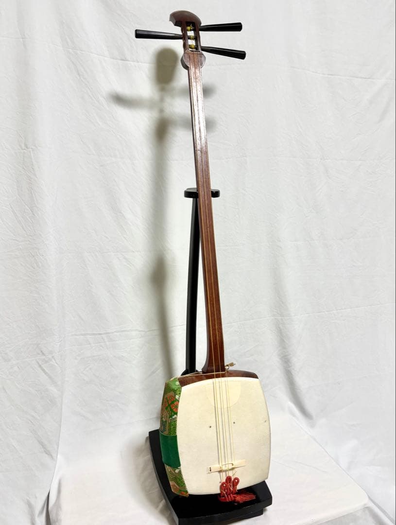 三味線セット 細棹 三つ折り棹 バチ