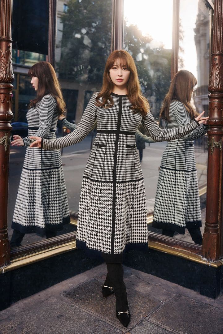 herlipto Montaigne Knit Long Dress ワンピース