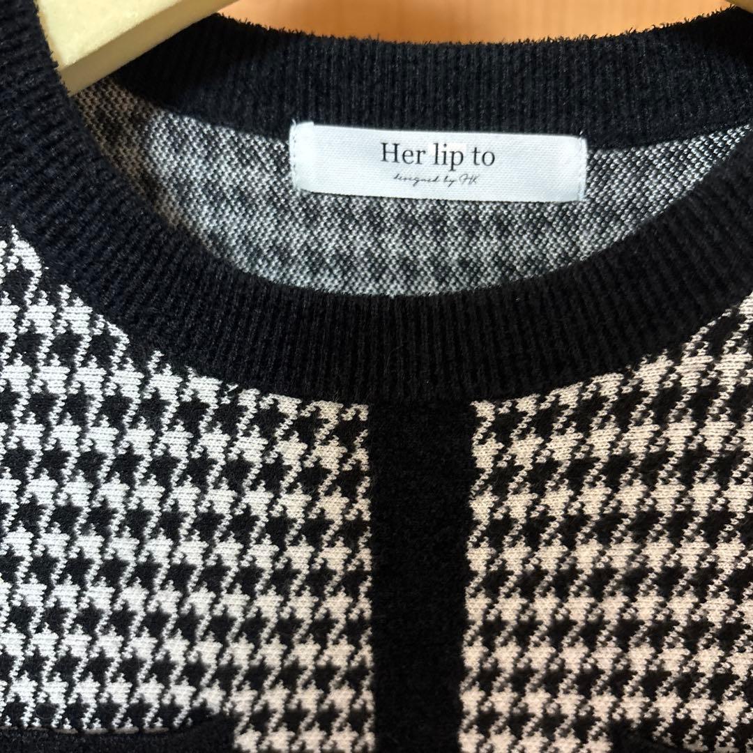 herlipto Montaigne Knit Long Dress ワンピース