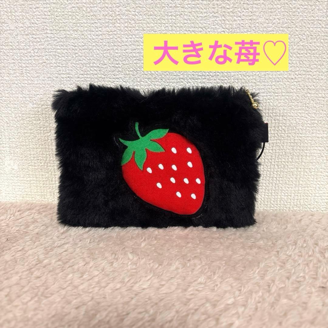 コヤンイサムチョン　ふわモコ　黒猫サンダーちゃんトート＆ポーチ