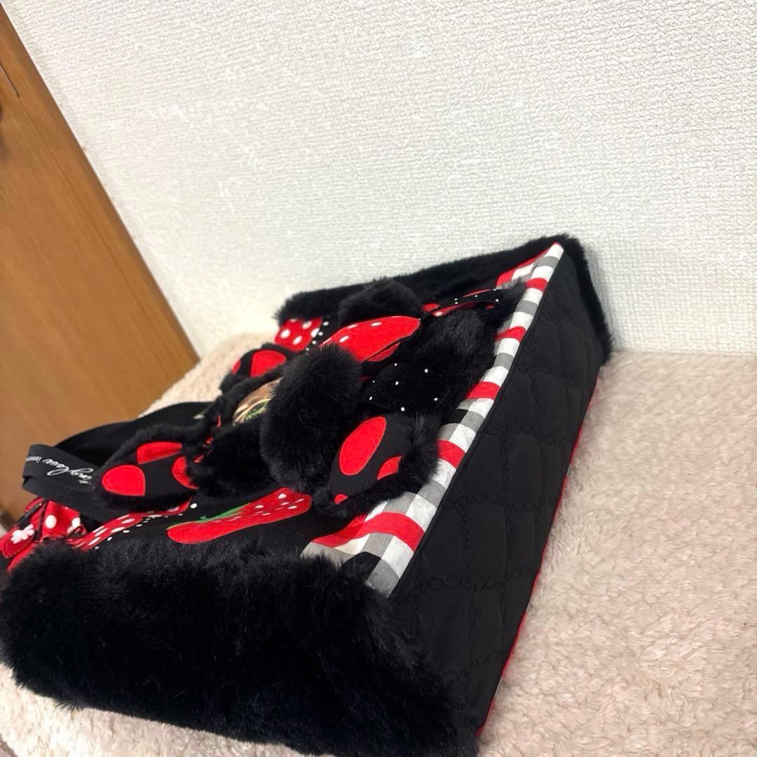 コヤンイサムチョン　ふわモコ　黒猫サンダーちゃんトート＆ポーチ