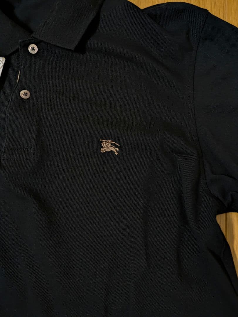 新品　バーバリー　ロンドン　ポロシャツ　XL　LL　ノバチェック　黒