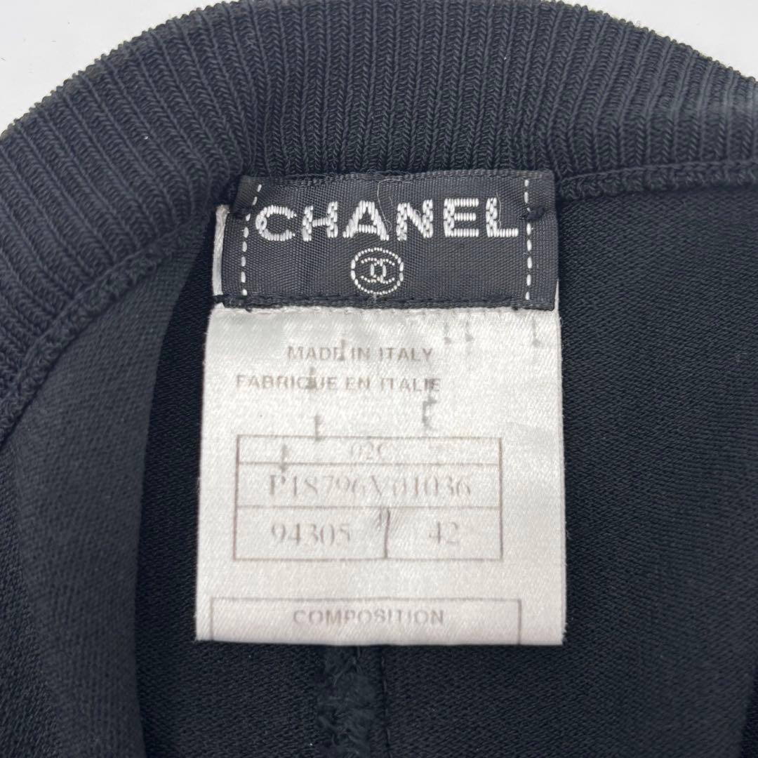 CHANEL ココマーク ショートパンツ 42 ブラック 黒 レディース