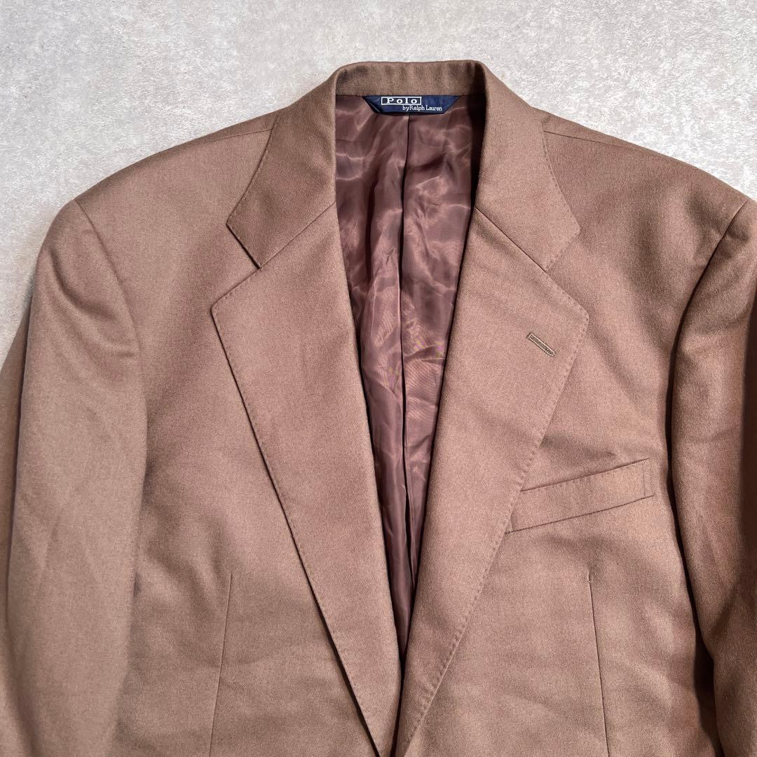 【極美品】ポロバイラルフローレン サキソニーウールスーツセットアップ AB8
