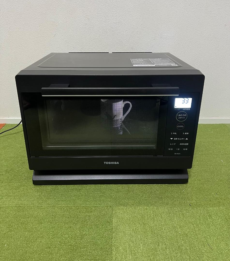 未使用近い TOSHIBA 2022年製 電子レンジ ER-XS23(K)