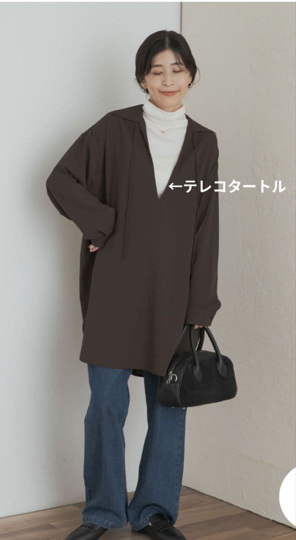 DOORS プードルボアカーデモカ+タートルプルオーバーオフセット