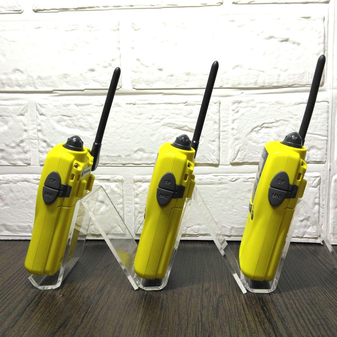3台セット★KENWOOD UBZ-LK20 特定小電力トランシーバー イエロー