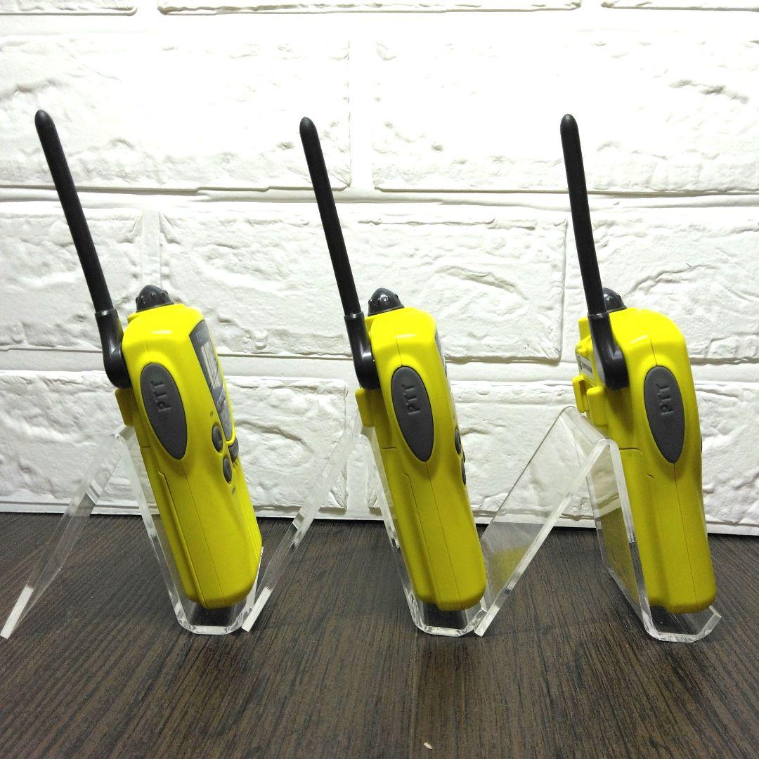 3台セット★KENWOOD UBZ-LK20 特定小電力トランシーバー イエロー