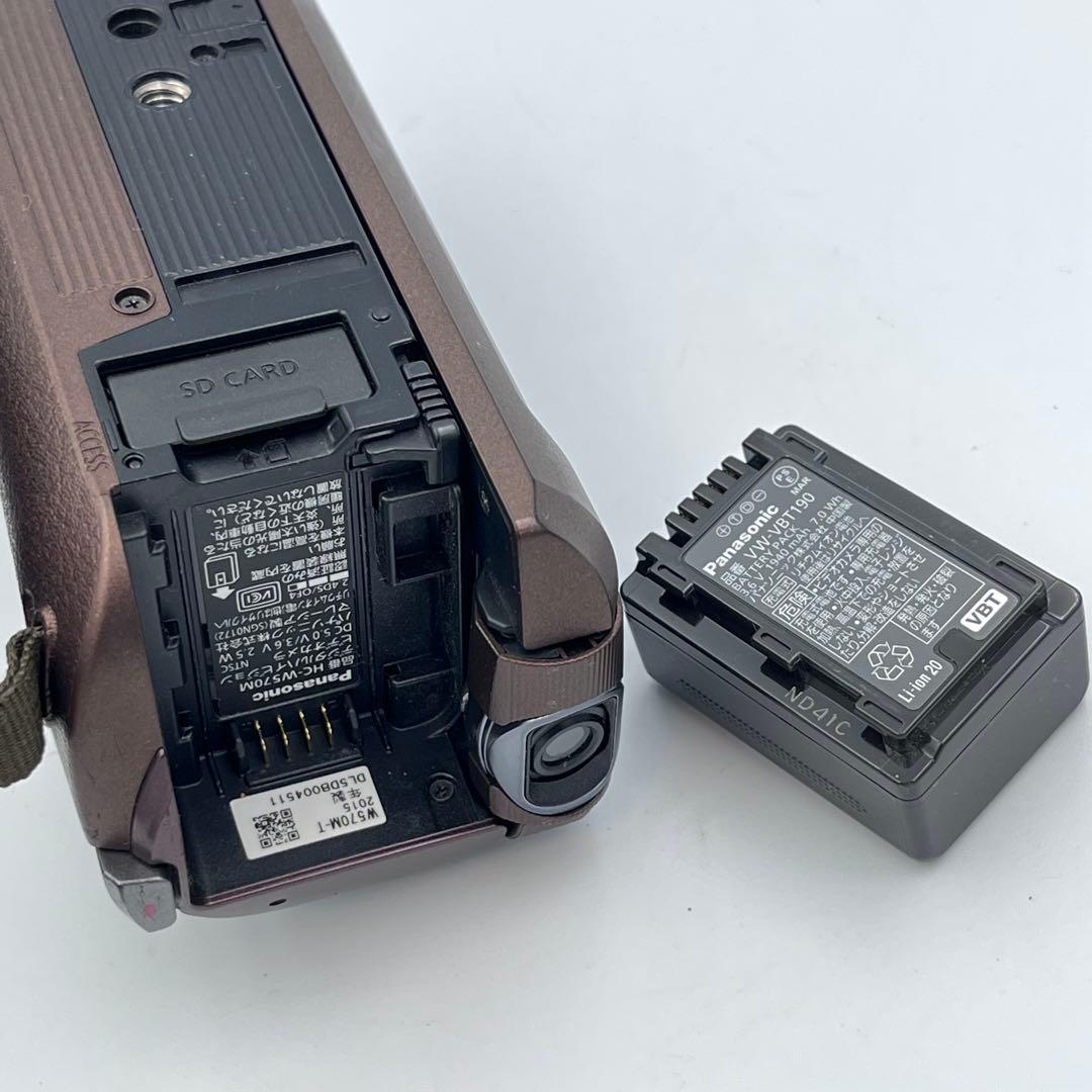 パナソニック ビデオカメラ HC-W570M ブラウン