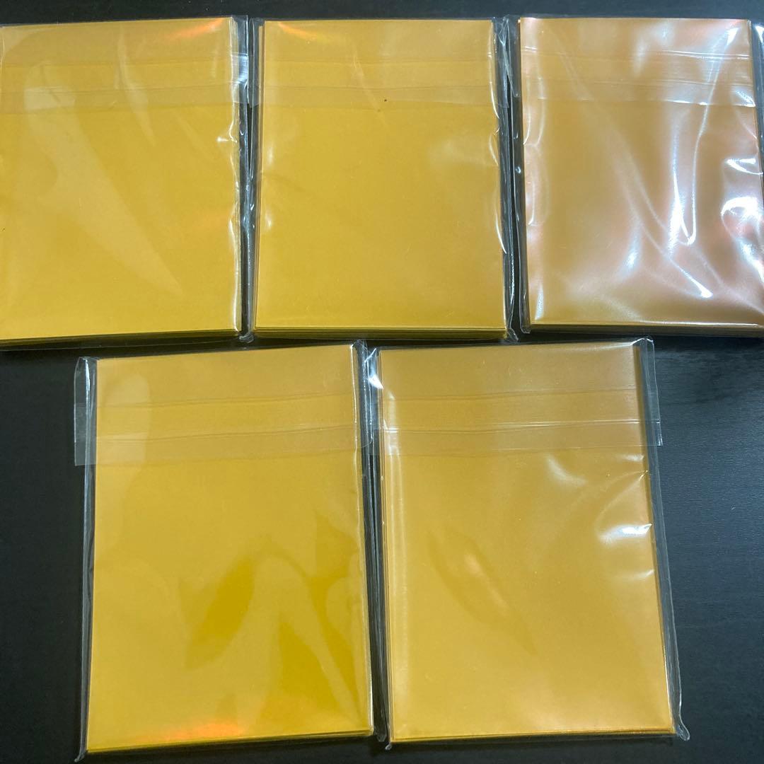 5セット　遊戯王OCGラッシュデュエル共通面金 非売品 インストラクタースリーブ
