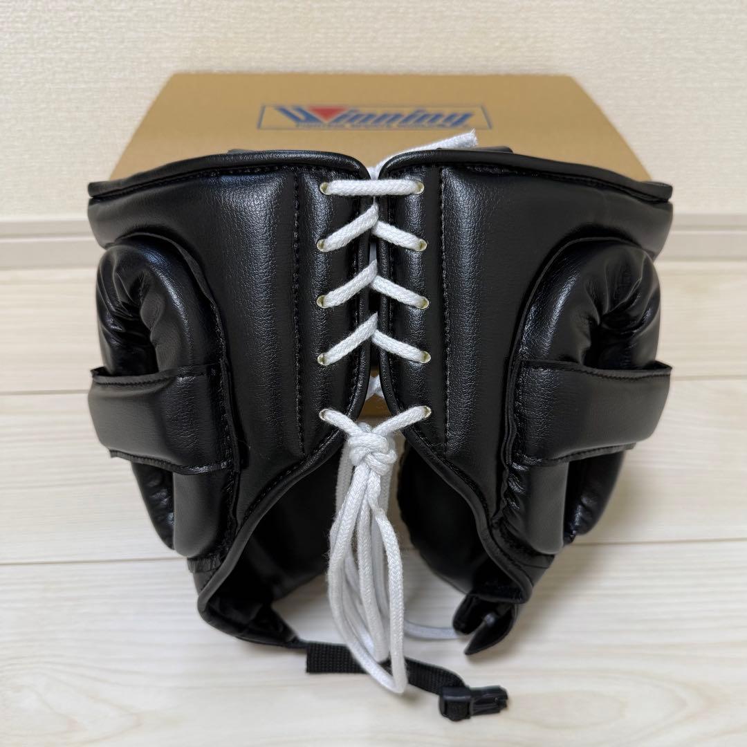 【値下げ】ウイニング　ヘッドギア　黒Lサイズ