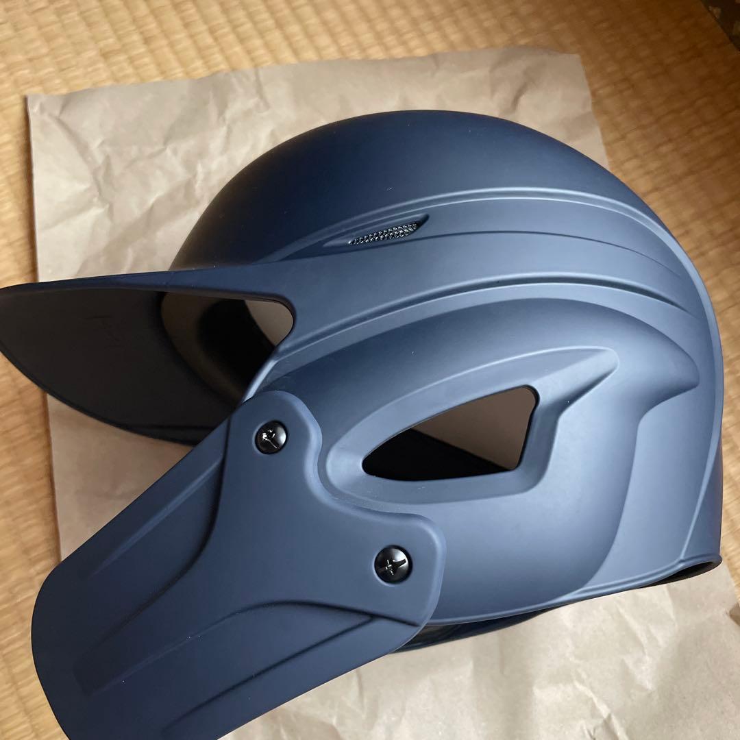 ミズノ　硬式　ヘルメット フェイスガード　受注生産品　マットネイビー