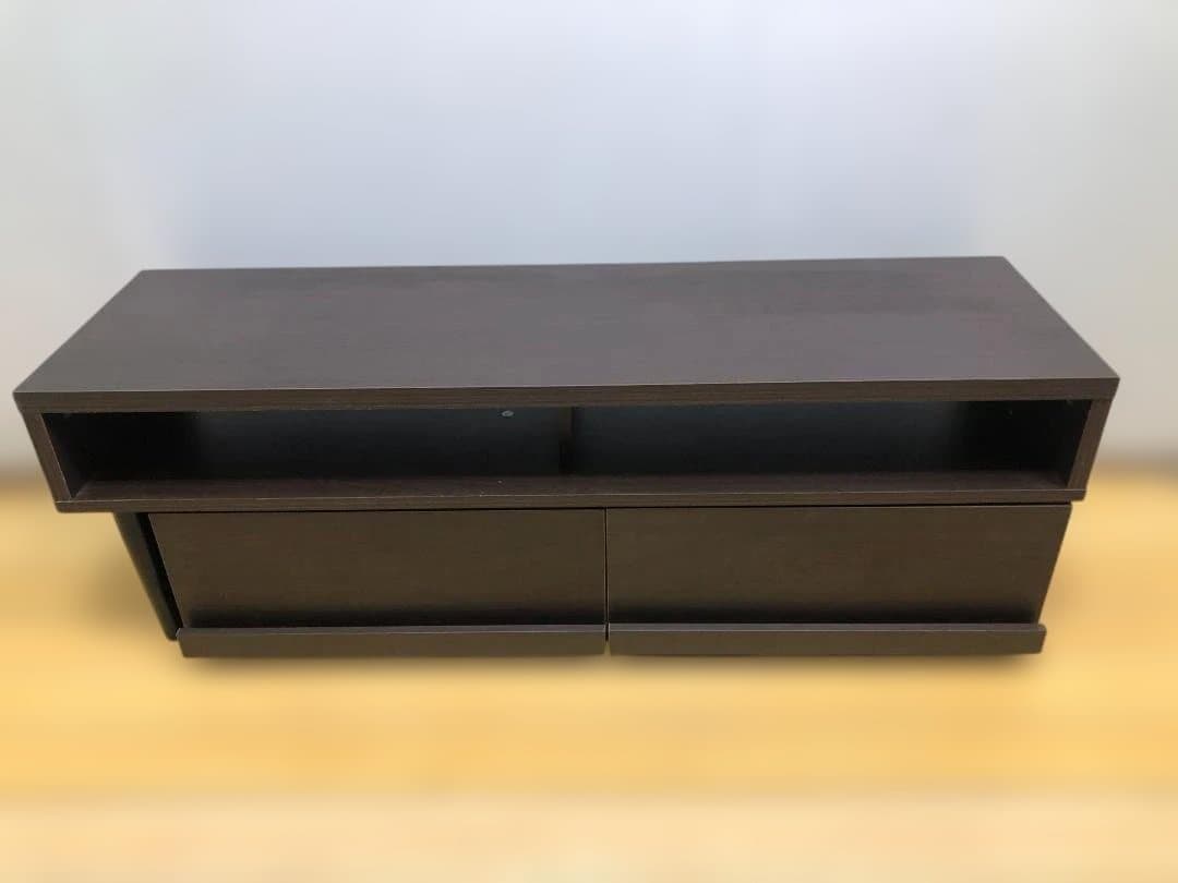 送料無料 テレビボード ローボード 伸縮式 ブラウン 引き出し 251124