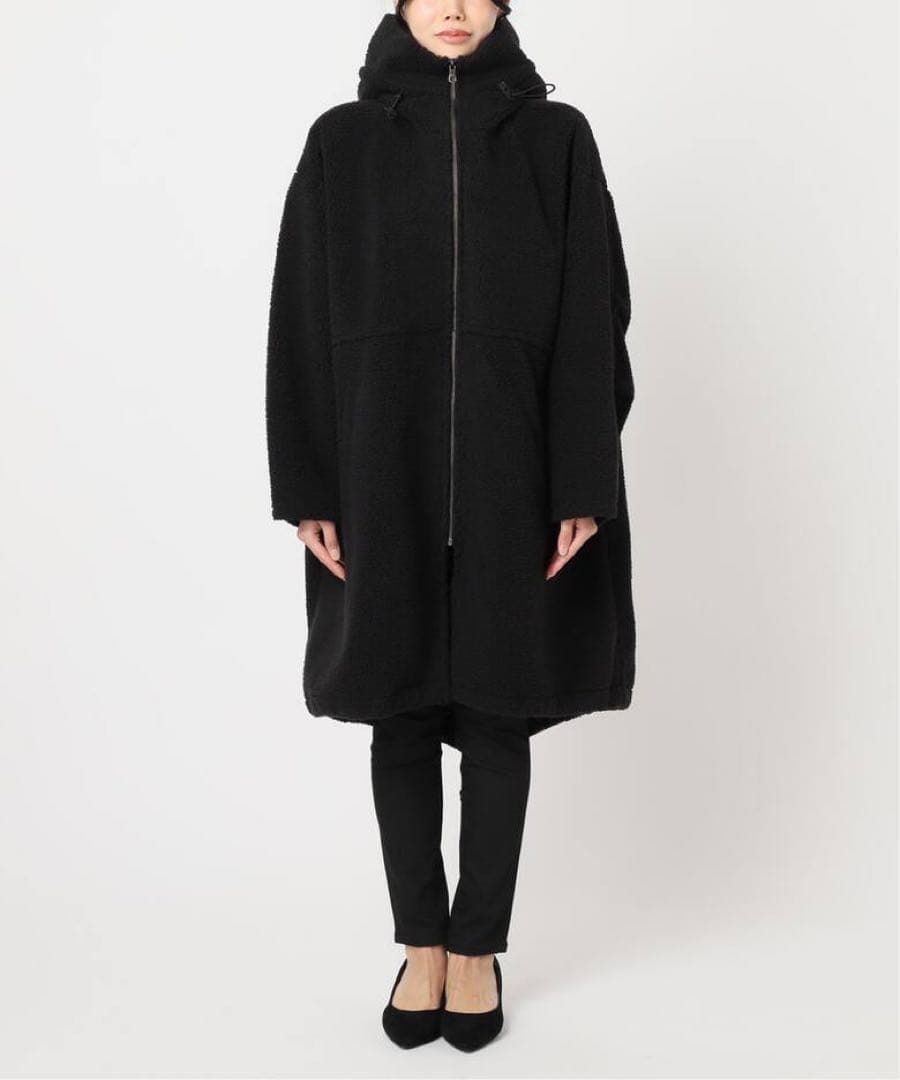 レディース アウター ボアフードコート ロングコート ボアコート 上着