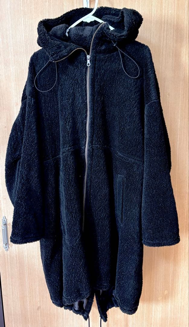 レディース アウター ボアフードコート ロングコート ボアコート 上着