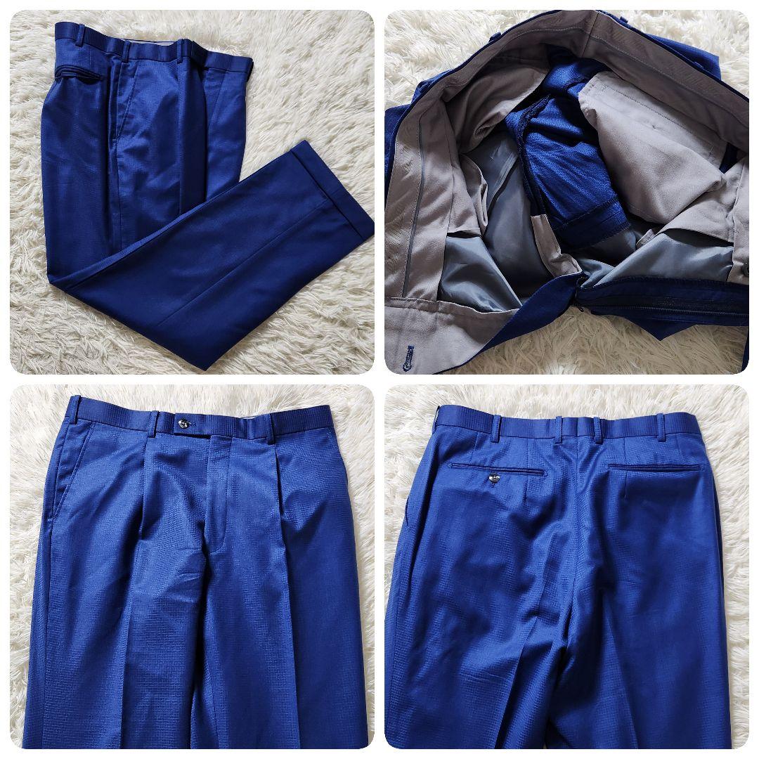 極美品✨XL相当 DORMEUIL スーツ セットアップ ペイズリー総柄