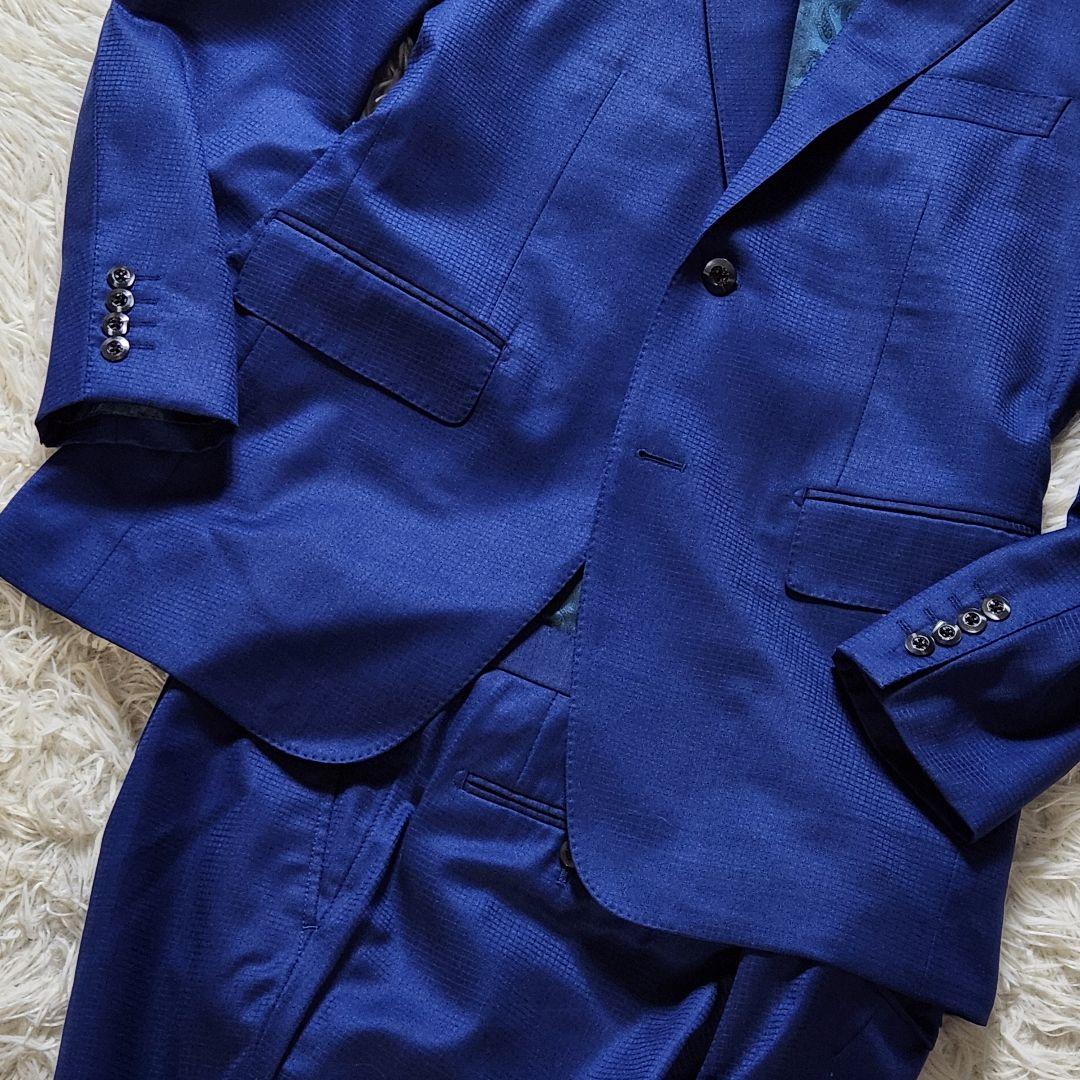 極美品✨XL相当 DORMEUIL スーツ セットアップ ペイズリー総柄