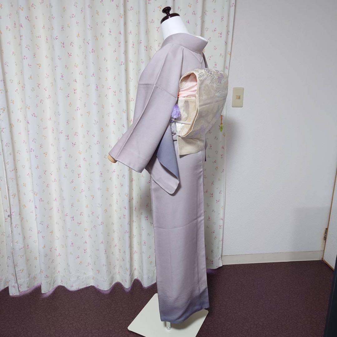 フ9995 ほぼ美品　袷　正絹　ぼかし染　訪問着　フルセット