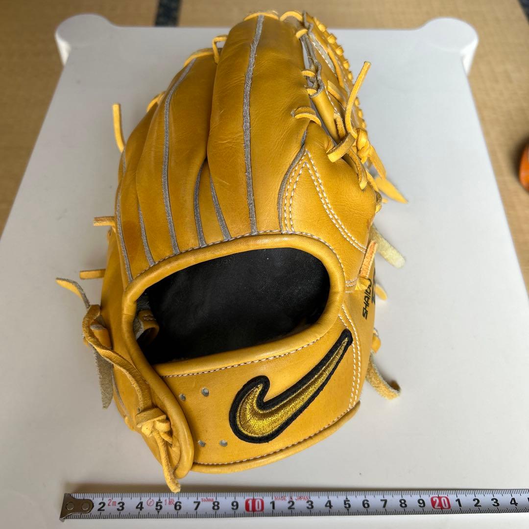 ナイキ SHAIDO EDGE 硬式野球グローブ イエロー