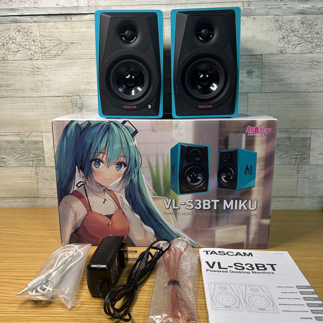【色褪せあり】 TASCAM VL-S3BT MIKU デスクトップモニター