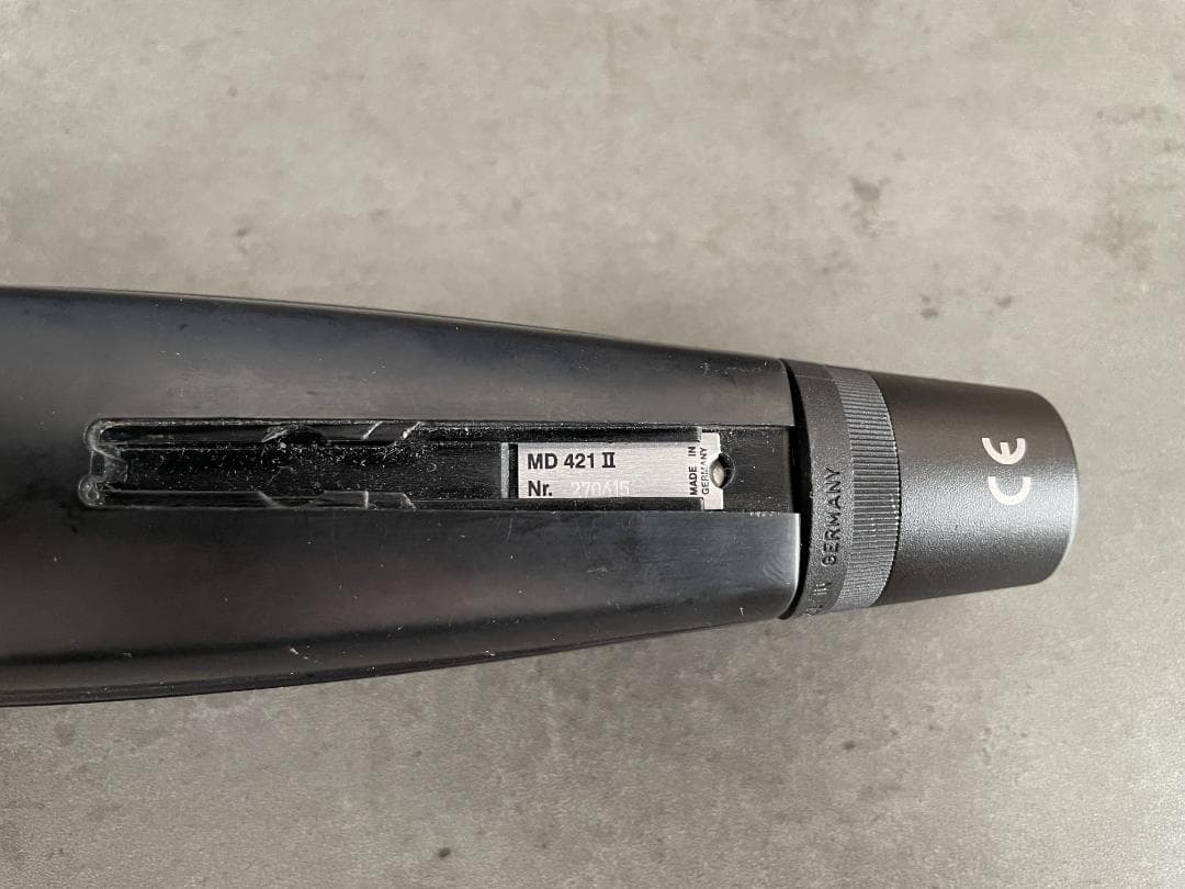 【良品】SENNHEISER MD421-II ダイナミックマイク 動作良好