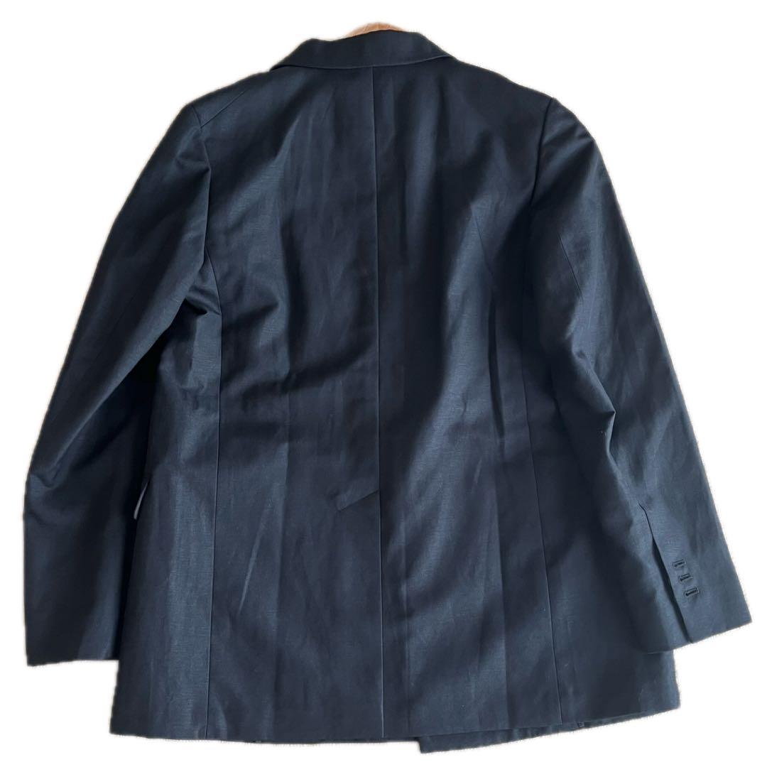 ✨未使用タグ付き✨ATON 25SS ダブル ジャケット ウールリネン 黒 S