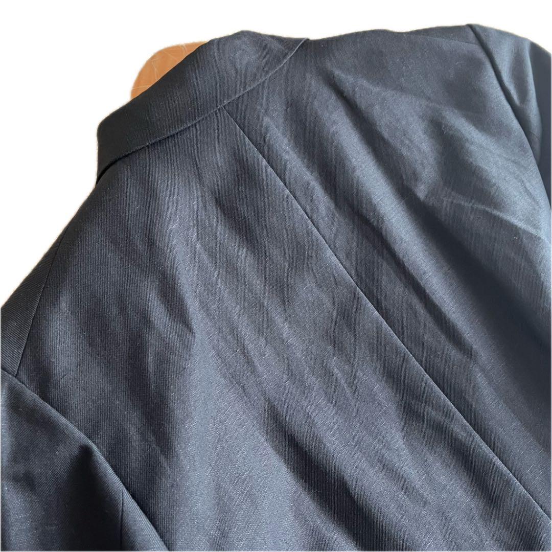 ✨未使用タグ付き✨ATON 25SS ダブル ジャケット ウールリネン 黒 S