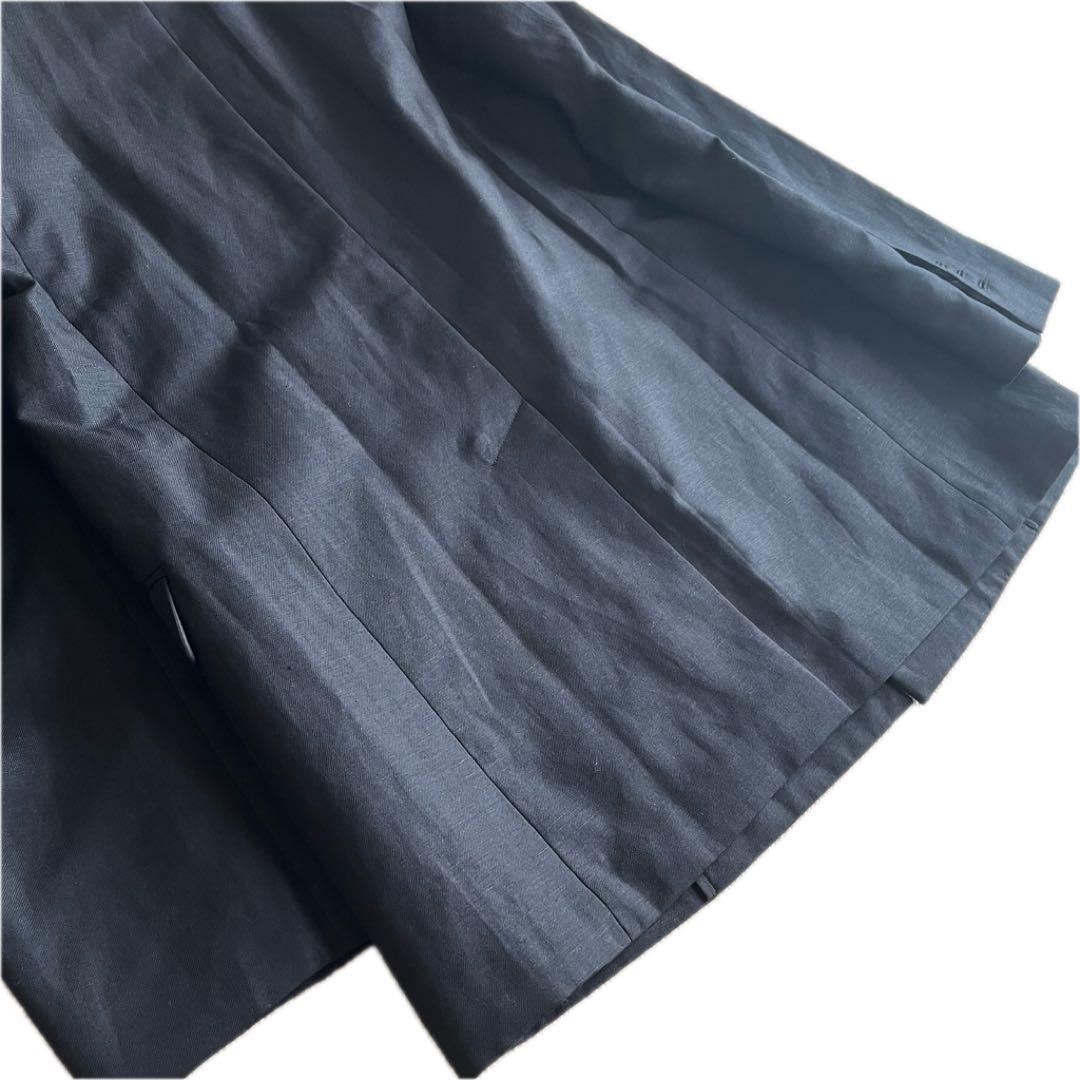 ✨未使用タグ付き✨ATON 25SS ダブル ジャケット ウールリネン 黒 S