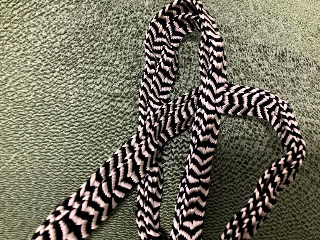 道明帯締め。白菊。