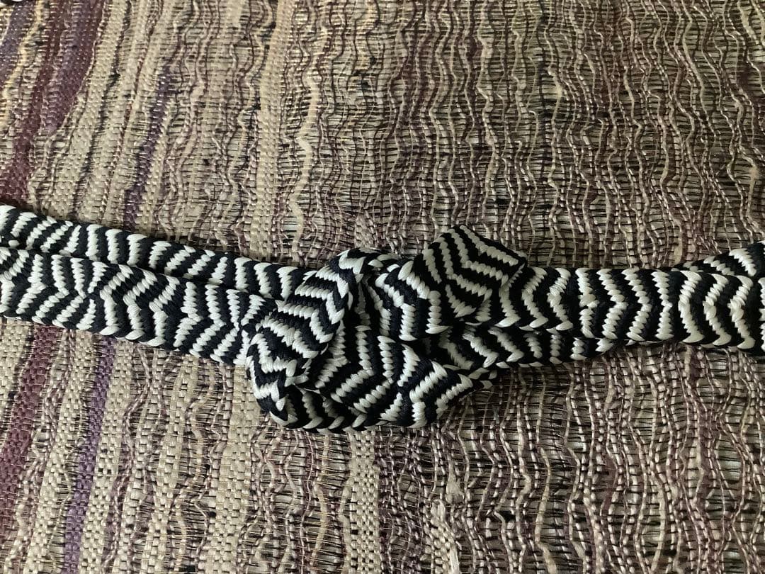 道明帯締め。白菊。