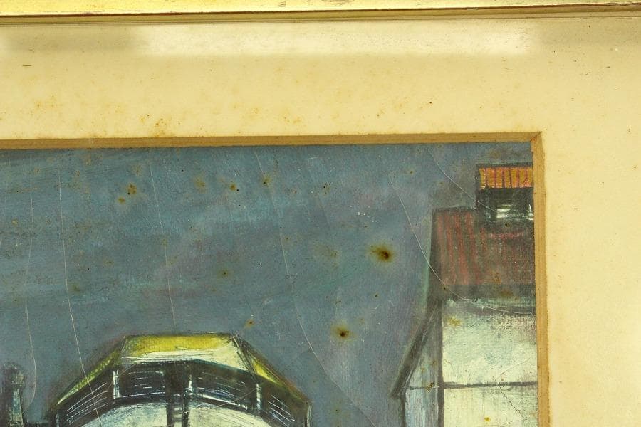 堀内康司 油絵 風景 額装(ZE730)