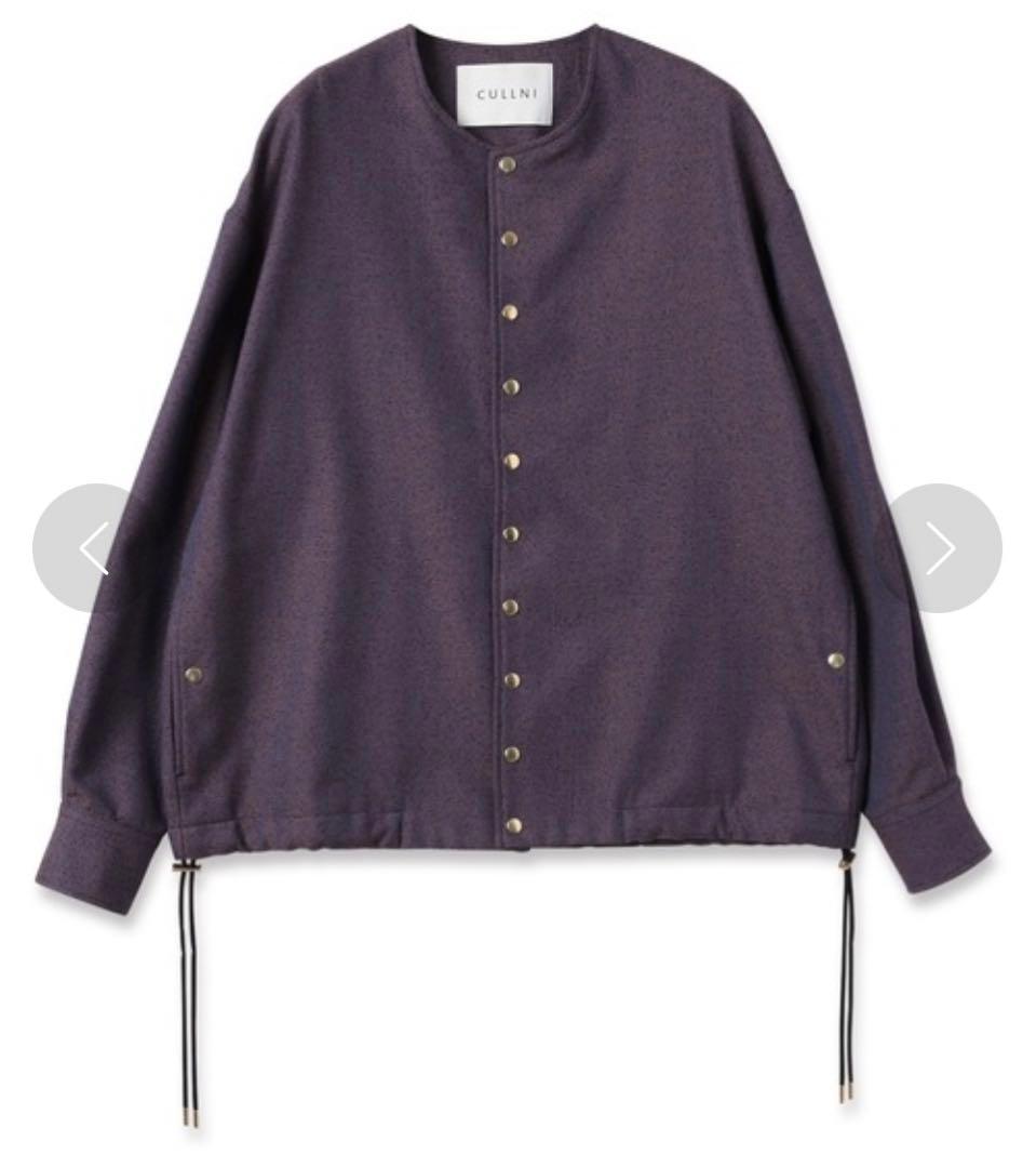 ジャケット・アウター CULLNI Tweed Collarless Jacket