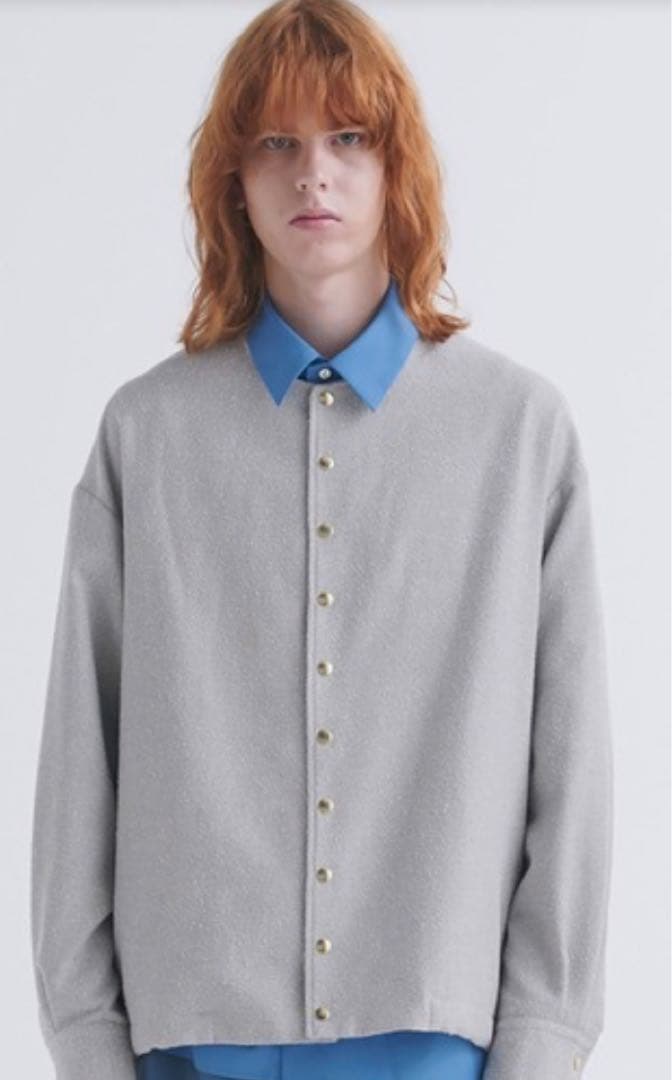 ジャケット・アウター CULLNI Tweed Collarless Jacket