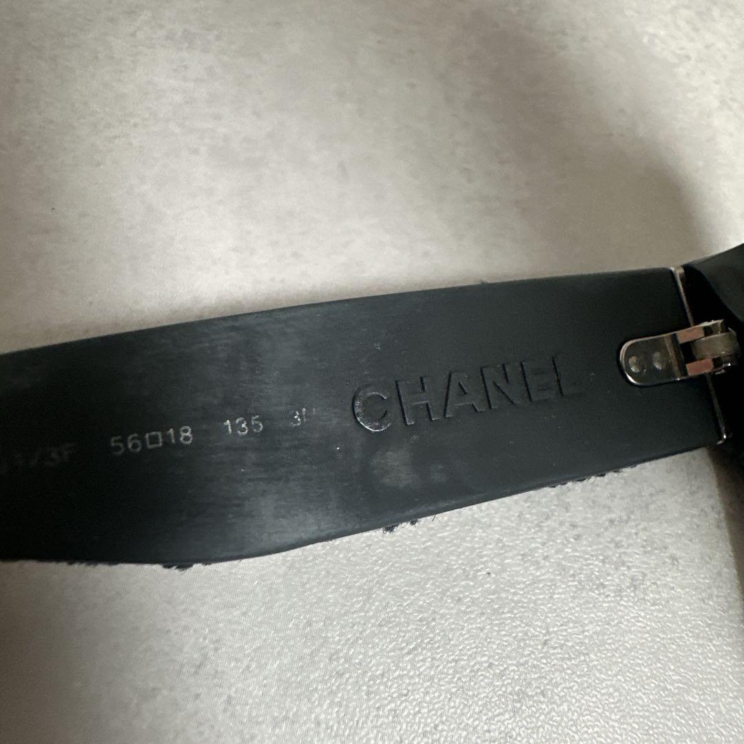 CHANEL シャネル ツイード サングラス ココマーク ロゴ金具 ケース付き