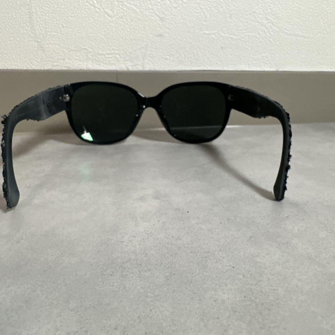 CHANEL シャネル ツイード サングラス ココマーク ロゴ金具 ケース付き