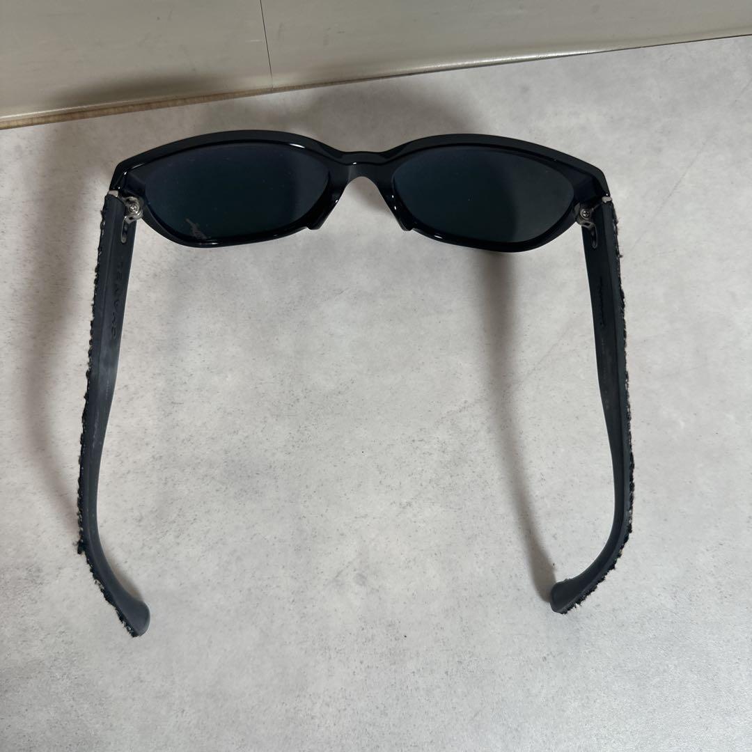 CHANEL シャネル ツイード サングラス ココマーク ロゴ金具 ケース付き