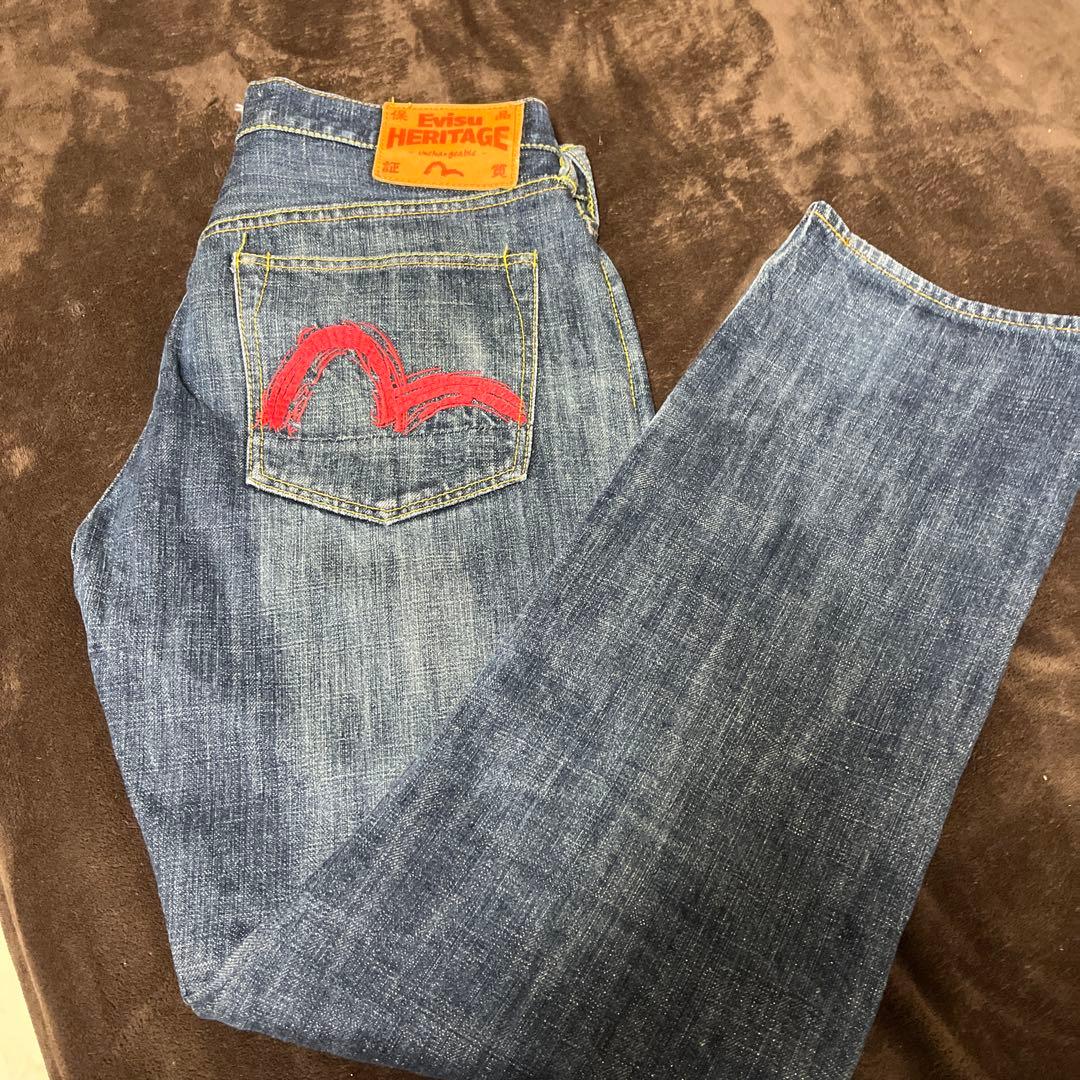 EVISU HERITAGE W33 バックポケット刺繍
