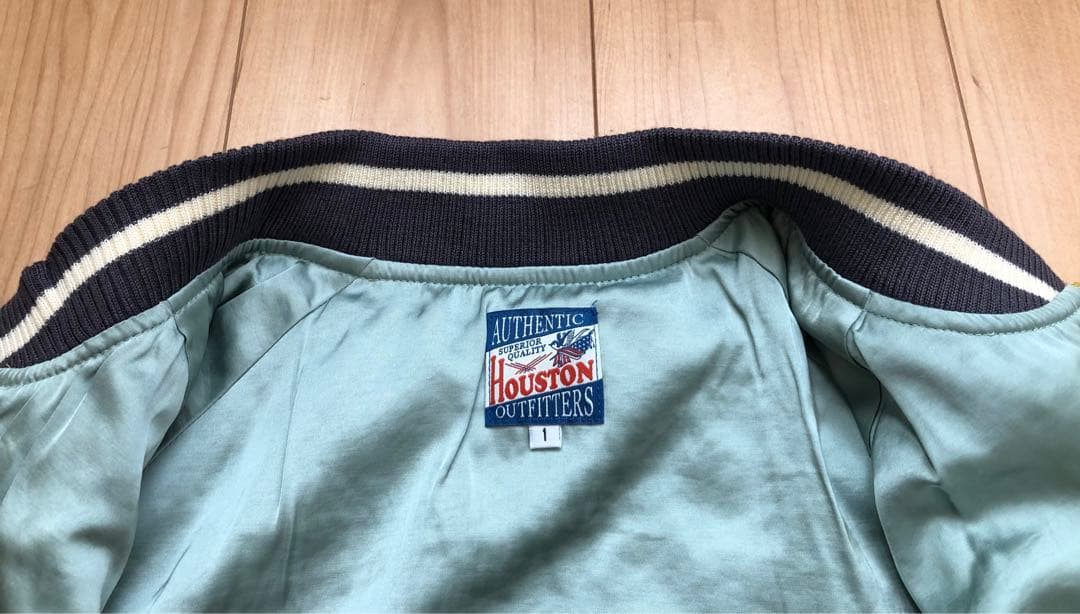 未使用タグ付！HOUSTON woman スーベニアジャケット 百猫／スカジャン