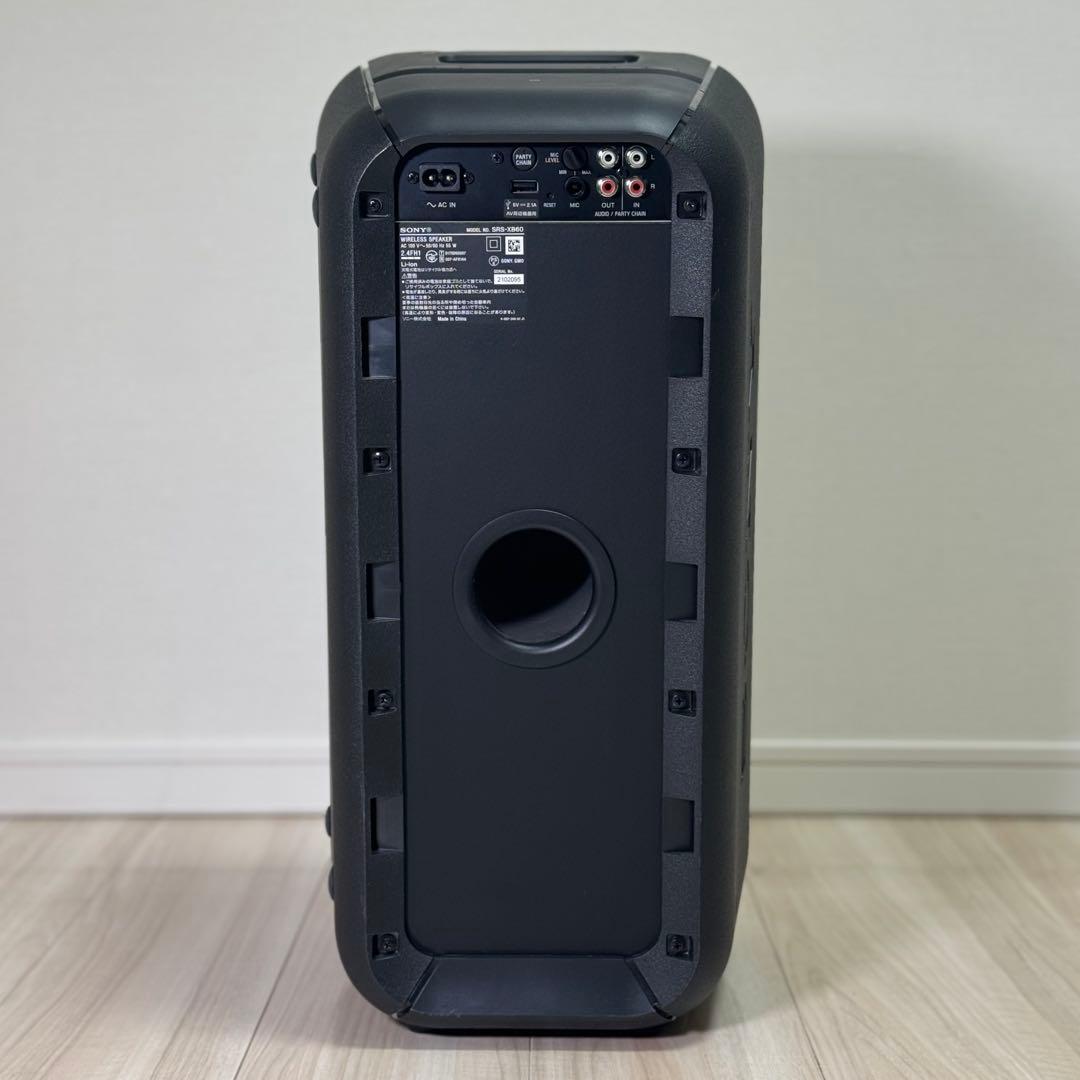 【迫力重低音】SONY SRS-XB60 マイク入力対応 パーティースピーカー