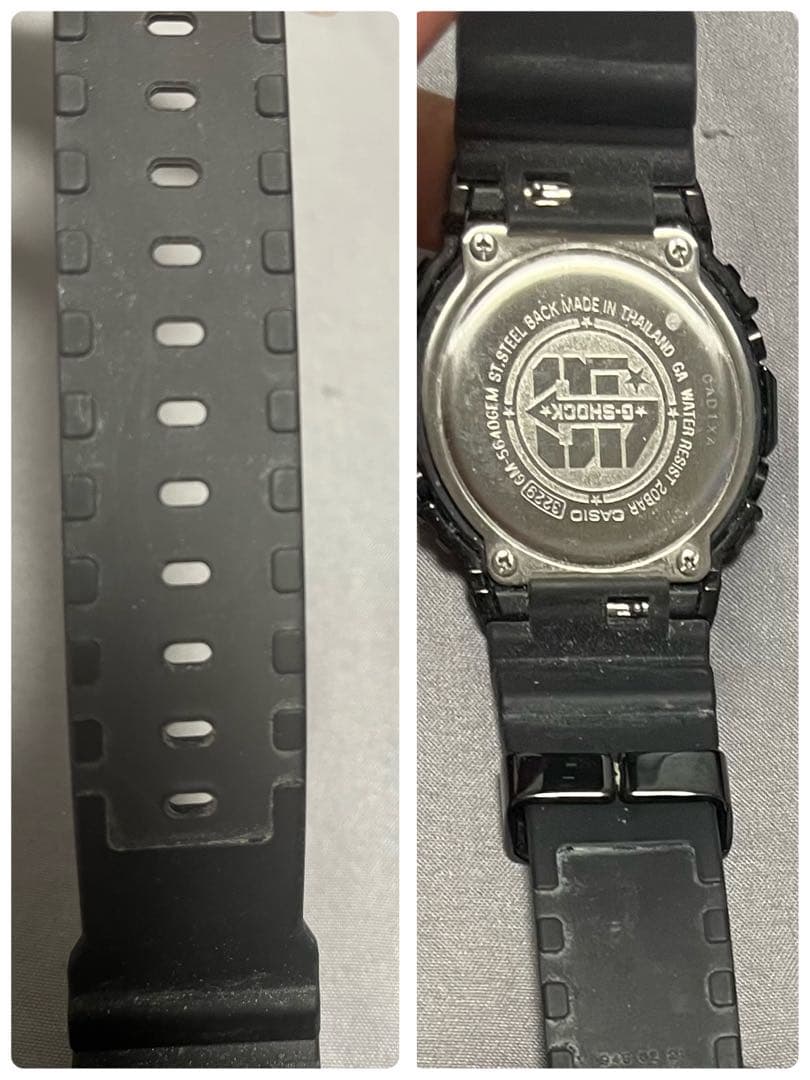 CASIO G-SHOCK デジタル腕時計 黒 40周年記念 マルチカラー