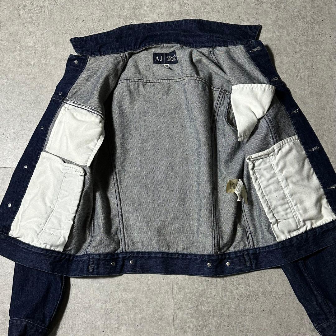 美品00s ARMANI JEANS トラッカー デニムジャケット 32