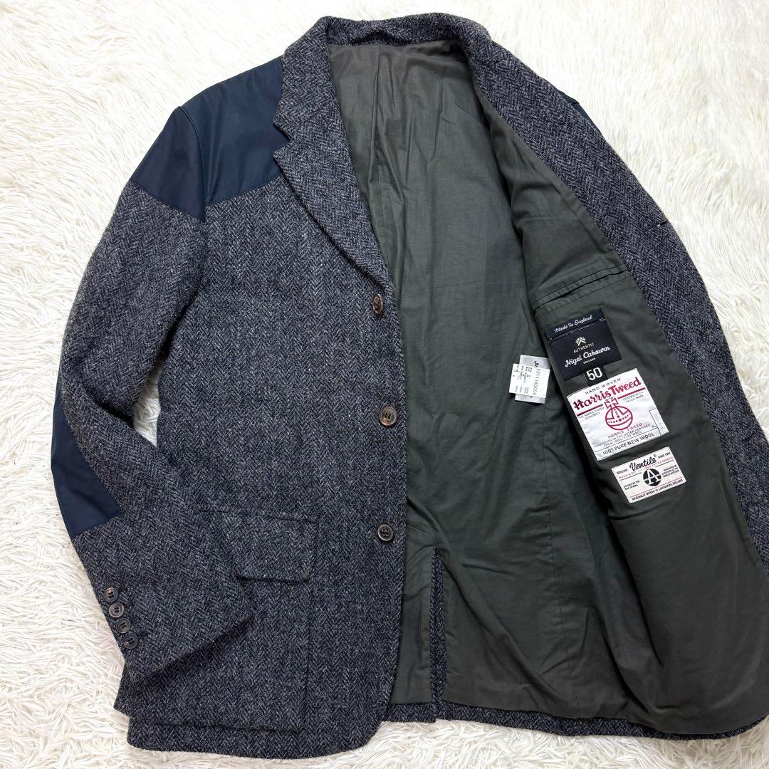 【極美品】ナイジェルケーボン ハリスツイード マロリージャケット XL