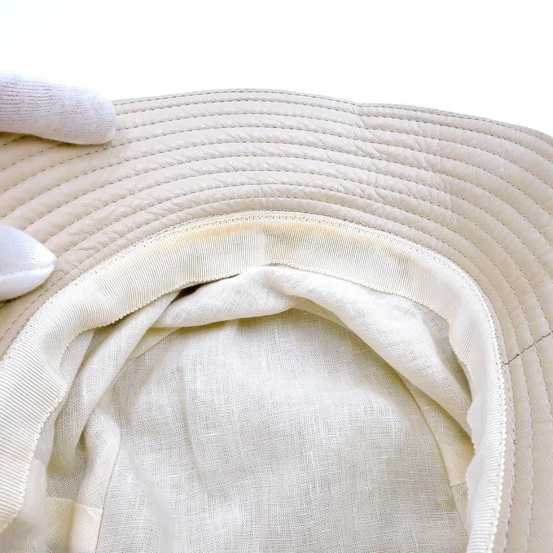 ◇エルメス◇MOTSCH/57/バケットハット/帽子/ベージュ/ブランド