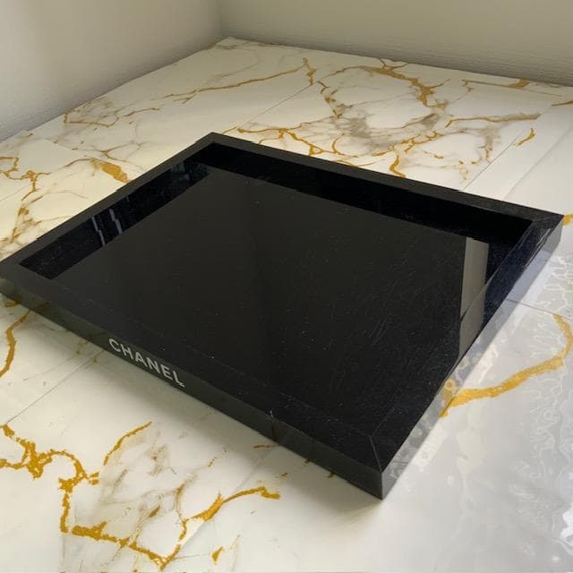 CHANEL ブラック トレイ 約25cm x 18cm 正規 ノベルティー