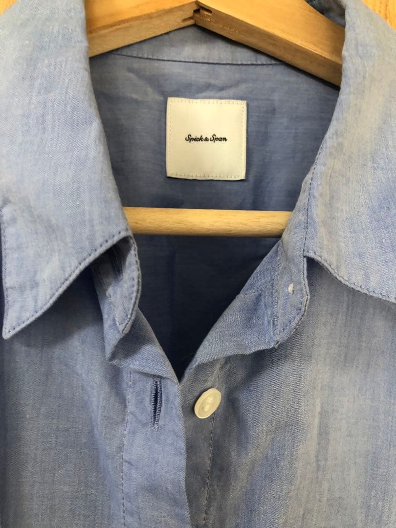 スピックアンドスパン 50コットンオーバーシャツ