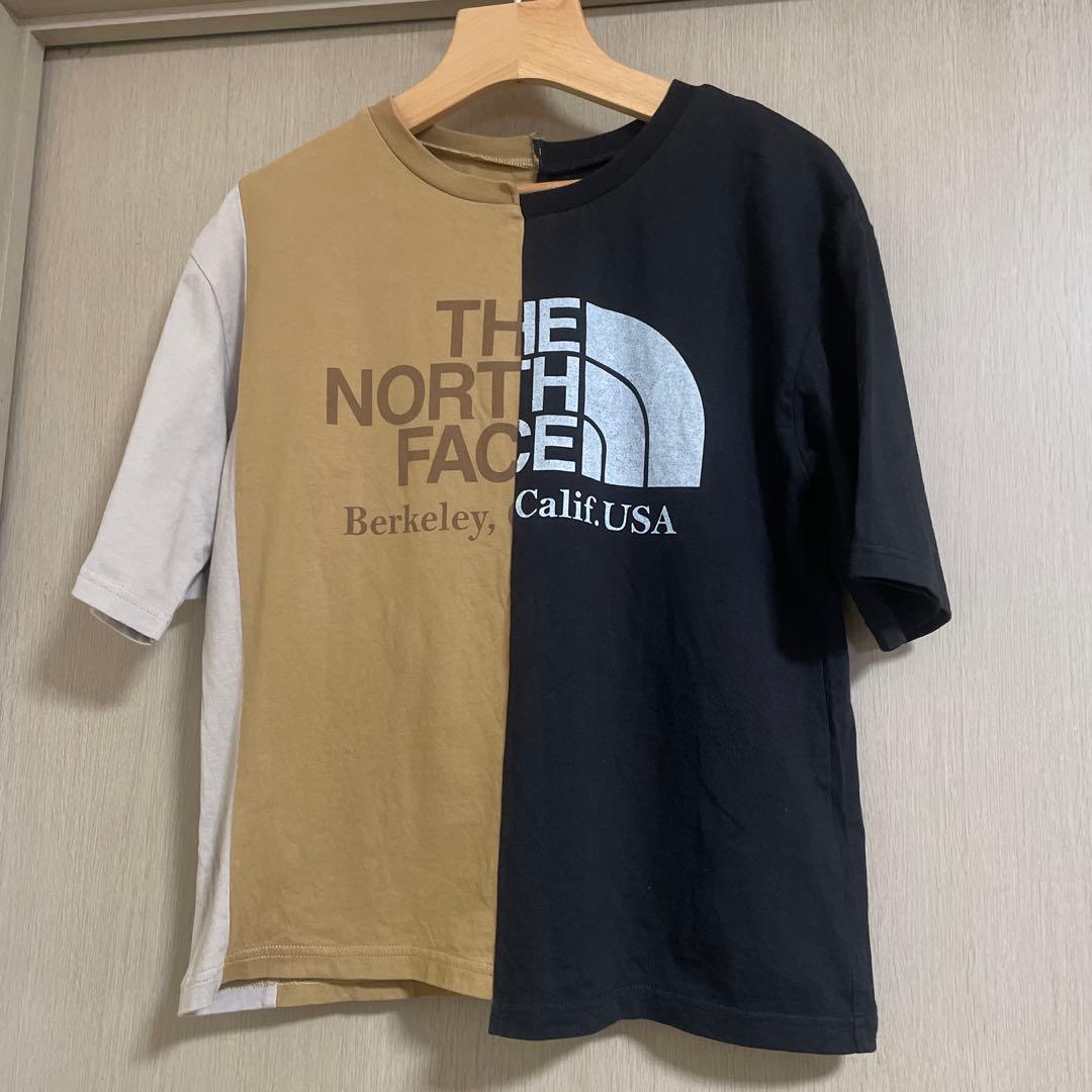 ノースフェイス✖︎beamsboyアシメロゴTシャツ