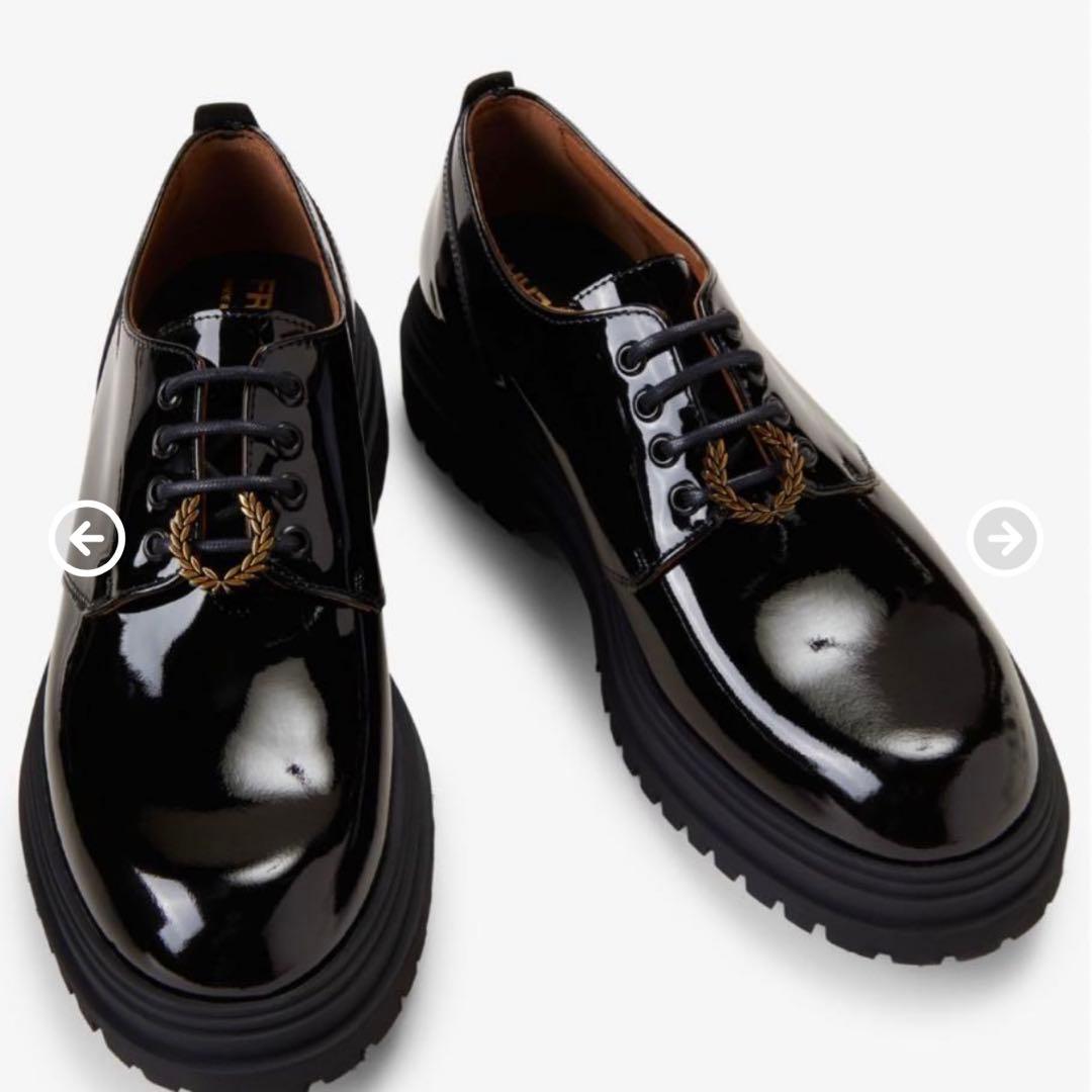 【極美品】Fred Perry Derby Patent Leather