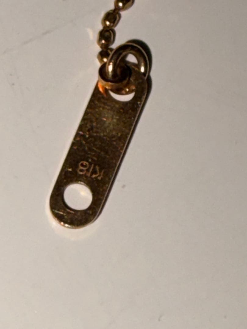 K18（750）ダイヤモンド クロスネックレス 約0.3ct 現状品チェーン切れ