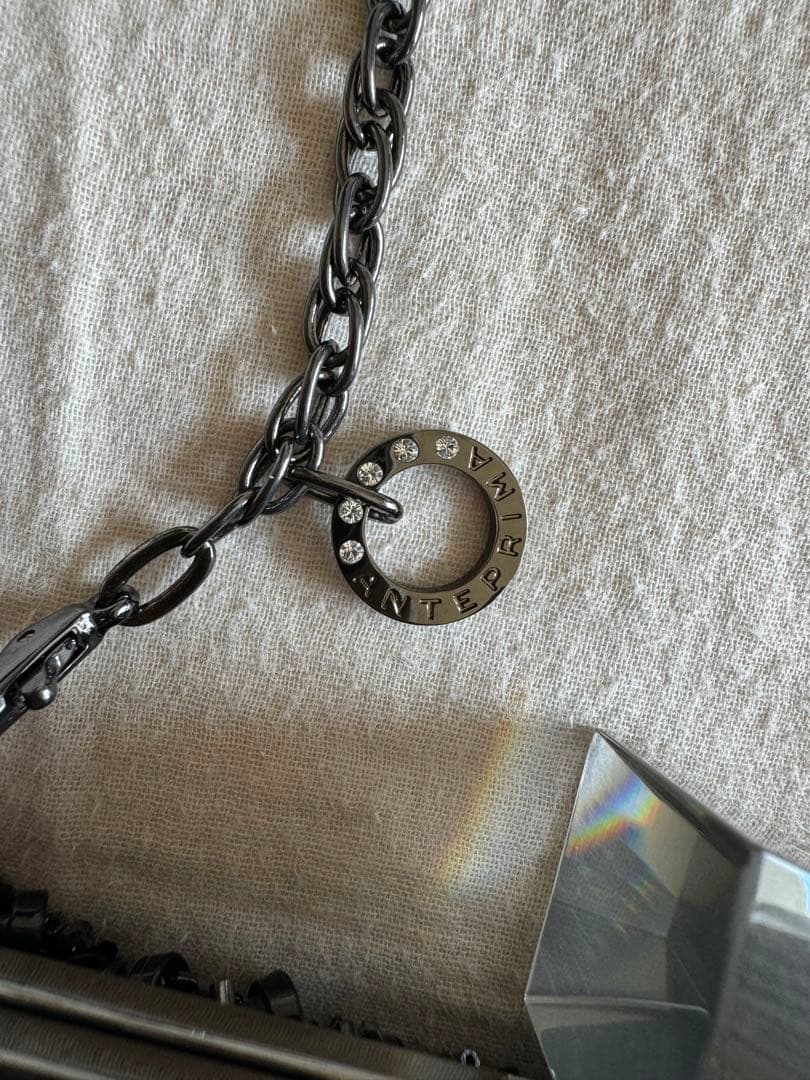 美品ANTEPRIMA アンテプリマワイヤーバッグ がま口クラッチ　ブラック