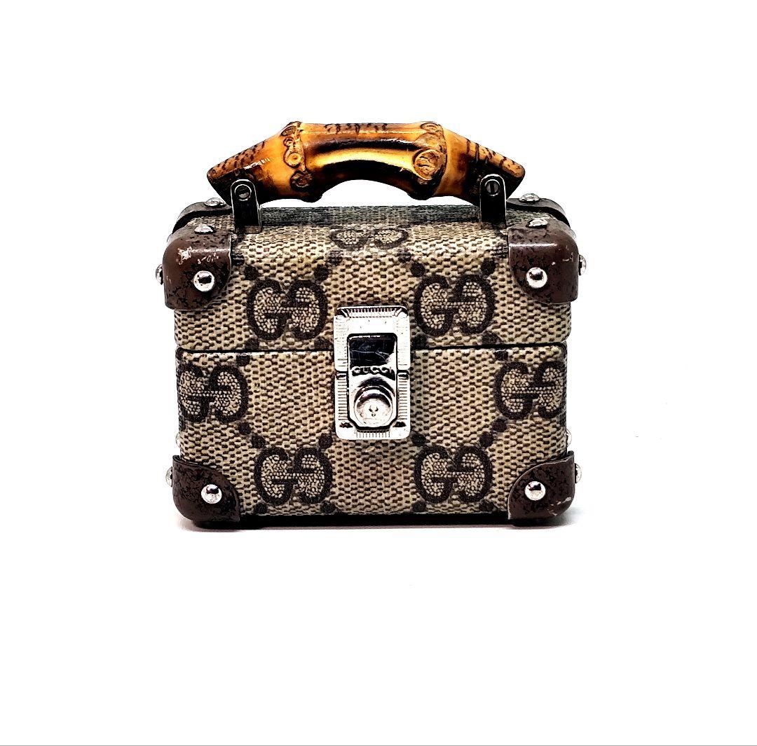 GUCCI (グッチ) Airpods Pro ケースGG総柄 バンブーハンドル